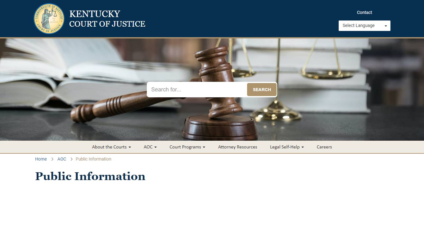 Public Information - Kentucky Court of Justice